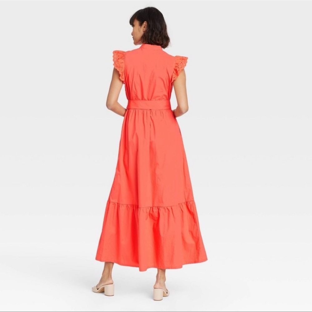 Who What Wear Ruffle A-Line Maxi Dress - Picture 2 of 5